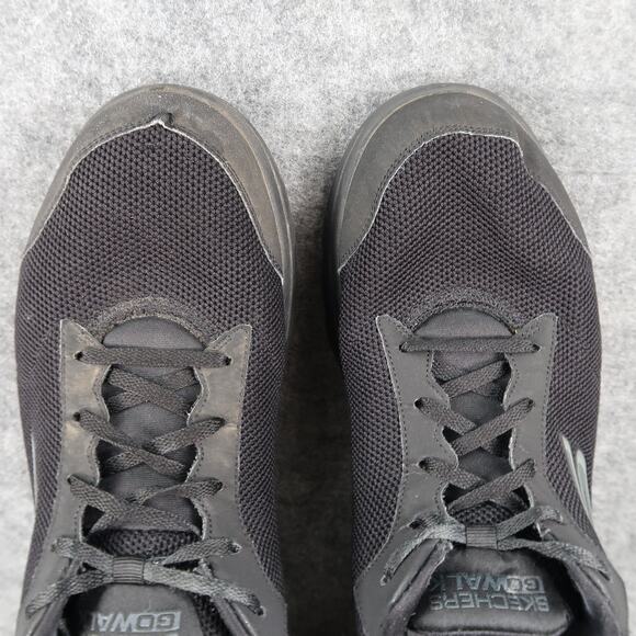 Skechers Shoes Mens 11.5 Athletic Trainer Go Walk Sneakers Casual Active Black - Picture 7 of 13
